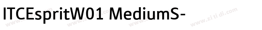 ITCEspritW01 MediumS字体转换